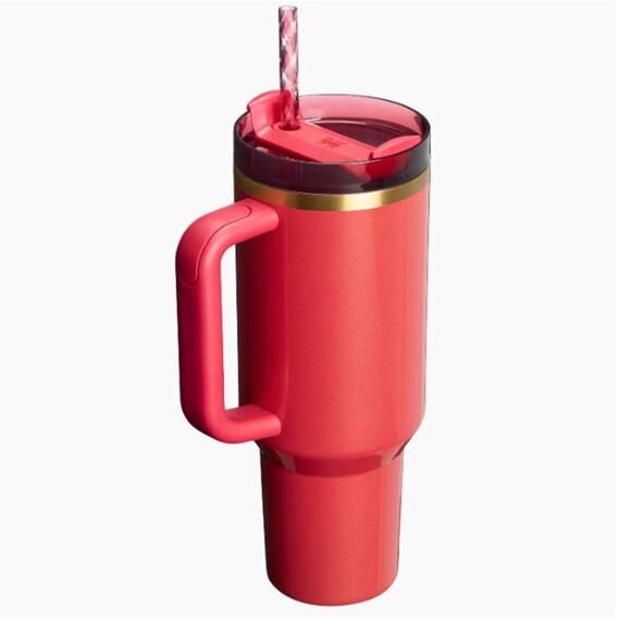 NEW Stanley The Quencher H2.0 Flowstate™ Tumbler | 40 OZ Scarlet Tinsel - Picture 2 of 11